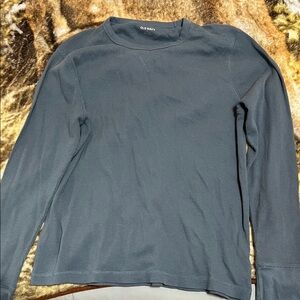 Old Navy Men's Long Sleeve Gray Tee